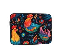 MJHKXLJ Art Chicken Animal Prints Portable Laptop Sleeve Case 13 inch for Shockproof Protection and Lightweight Travel