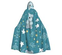 MJHKXLJ bear koala Prints Hooded Cloak for Halloween, Role-Playing, and Costume Parties