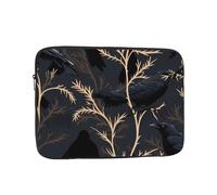 MJHKXLJ Black Crow Birds Prints Portable Laptop Sleeve Case 12 inch for Shockproof Protection and Lightweight Travel