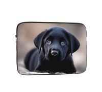 MJHKXLJ Black Labrador Puppy Prints Portable Laptop Sleeve Case 13 inch for Shockproof Protection and Lightweight Travel