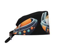 MJHKXLJ Breathable Work Hat Little Fox Sleeping on The Spaceship Picture Premium Peach Skin Velvet Adjustable, Soft, Versatile