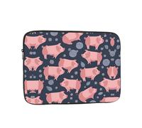 MJHKXLJ Cute Pigs Pattern Prints Portable Laptop Sleeve Case 12 inch for Shockproof Protection and Lightweight Travel