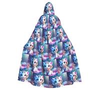 MJHKXLJ Cute tiger Prints Hooded Cloak for Halloween, Role-Playing, and Costume Parties