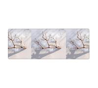 MJHKXLJ Dead Branches on The Snow Printed Extra Large Mouse pad Mousepad Computer Office Gaming Keyboard Thickened Version 12x31.5in
