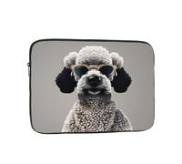 MJHKXLJ French Poodle Prints Portable Laptop Sleeve Case 17 inch for Shockproof Protection and Lightweight Travel