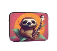 MJHKXLJ Funny Cute Animal Sloth Music Prints Portable Laptop Sleeve Case 15 inch for Shockproof Protection and Lightweight Travel