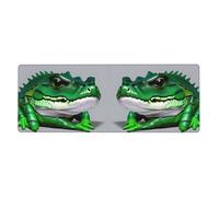 MJHKXLJ Gator Lurking Green Printed Extra Large Mouse pad Mousepad Computer Office Gaming Keyboard Thickened Version 12x31.5in
