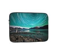 MJHKXLJ Green Aurora Borealis Prints Portable Laptop Sleeve Case 15 inch for Shockproof Protection and Lightweight Travel