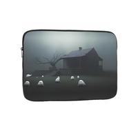 MJHKXLJ Haunted Mansion Prints Portable Laptop Sleeve Case 17 inch for Shockproof Protection and Lightweight Travel