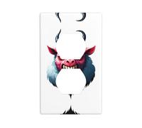 MJHKXLJ Horror Fashion Devil Sheep Printed Double Socket Wall Panel Electrical Socket Cover Plate Shatter Decoration Durable 4.5x2.76in