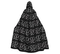 MJHKXLJ I love you embroidery painting Prints Hooded Cloak for Halloween, Role-Playing, and Costume Parties