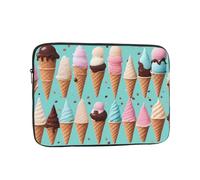 MJHKXLJ Ice Cream Cones Prints Portable Laptop Sleeve Case 13 inch for Shockproof Protection and Lightweight Travel