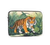 MJHKXLJ Jungle Tigers Cub Prints Portable Laptop Sleeve Case 15 inch for Shockproof Protection and Lightweight Travel