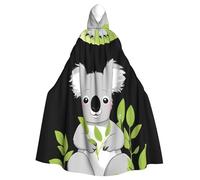 MJHKXLJ Koala from the weeds Prints Hooded Cloak for Halloween, Role-Playing, and Costume Parties