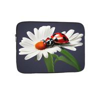 MJHKXLJ Ladybug on Daisy Flower Prints Portable Laptop Sleeve Case 17 inch for Shockproof Protection and Lightweight Travel