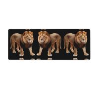 MJHKXLJ Leonardo_Vision_XL_Lion_3 Printed Extra Large Mouse pad Mousepad Computer Office Gaming Keyboard Thickened Version 12x31.5in