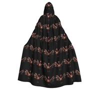 MJHKXLJ Leonardo_Vision_XL_Turkey_with_wings_spread_3 Prints Hooded Cloak for Halloween, Role-Playing, and Costume Parties