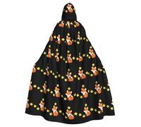 MJHKXLJ Little fox counting stars Prints Hooded Cloak for Halloween, Role-Playing, and Costume Parties