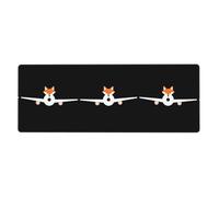 MJHKXLJ Little Fox Following his Dream Printed Extra Large Mouse pad Mousepad Computer Office Gaming Keyboard Thickened Version 12x31.5in