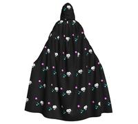 MJHKXLJ Little monster blowing bubbles Prints Hooded Cloak for Halloween, Role-Playing, and Costume Parties