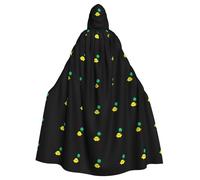 MJHKXLJ Little monster holding a clover Prints Hooded Cloak for Halloween, Role-Playing, and Costume Parties