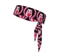 MJHKXLJ Little Monster in The Wreath Printed Sports Headscarf, Casual Headband, Elastic, Sweat Absorbing, Adjustable, Anti Slip