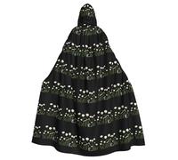 MJHKXLJ Little mouse looking up at daisies Prints Hooded Cloak for Halloween, Role-Playing, and Costume Parties