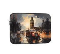 MJHKXLJ London Color Taxi Prints Portable Laptop Sleeve Case 15 inch for Shockproof Protection and Lightweight Travel