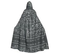 MJHKXLJ Math Geometry Geek Calculus Prints Hooded Cloak for Halloween, Role-Playing, and Costume Parties