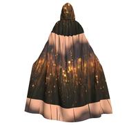 MJHKXLJ Morning dew Prints Hooded Cloak for Halloween, Role-Playing, and Costume Parties