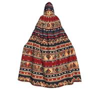 MJHKXLJ Native American Patterns Prints Hooded Cloak for Halloween, Role-Playing, and Costume Parties