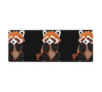 MJHKXLJ Red Panda Wiping tears Printed Extra Large Mouse pad Mousepad Computer Office Gaming Keyboard Thickened Version 12x31.5in