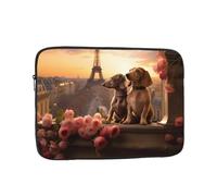 MJHKXLJ Romantic Dachshunds Prints Portable Laptop Sleeve Case 12 inch for Shockproof Protection and Lightweight Travel
