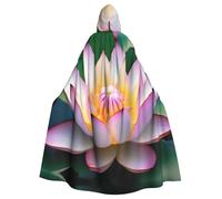 MJHKXLJ spirit of the lotus Prints Hooded Cloak for Halloween, Role-Playing, and Costume Parties