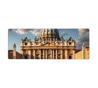 MJHKXLJ St Peter's Basilica Printed Extra Large Mouse pad Mousepad Computer Office Gaming Keyboard Thickened Version 12x31.5in