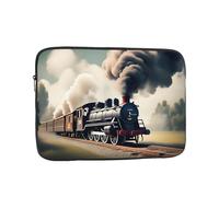 MJHKXLJ Steam Train Clouds Prints Portable Laptop Sleeve Case 13 inch for Shockproof Protection and Lightweight Travel