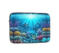 MJHKXLJ Submarine Coral Rays Prints Portable Laptop Sleeve Case 15 inch for Shockproof Protection and Lightweight Travel