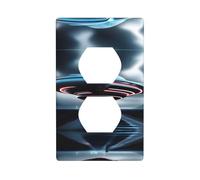 MJHKXLJ Supernatural Inspiration Printed Double Socket Wall Panel Electrical Socket Cover Plate Shatter Decoration Durable 4.5x2.76in