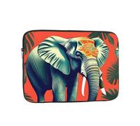 MJHKXLJ Tropical African Elephant Prints Portable Laptop Sleeve Case 15 inch for Shockproof Protection and Lightweight Travel