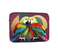 MJHKXLJ Two Colored Parrots Prints Portable Laptop Sleeve Case 15 inch for Shockproof Protection and Lightweight Travel