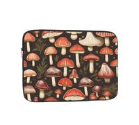 MJHKXLJ Vintage Edible Mushrooms Prints Portable Laptop Sleeve Case 12 inch for Shockproof Protection and Lightweight Travel