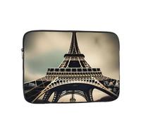 MJHKXLJ Vintage Style Eiffel Tower Paris Prints Portable Laptop Sleeve Case 17 inch for Shockproof Protection and Lightweight Travel