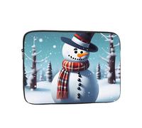 MJHKXLJ Winter Snowman Prints Portable Laptop Sleeve Case 17 inch for Shockproof Protection and Lightweight Travel