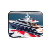 MJHKXLJ Words Stripes Yacht Prints Portable Laptop Sleeve Case 15 inch for Shockproof Protection and Lightweight Travel