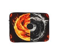 MJHKXLJ yin yang fire Water Prints Portable Laptop Sleeve Case 10 inch for Shockproof Protection and Lightweight Travel
