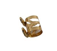 MJHYUGR 1 Pcs Saxophone Metal Mouthpiece Clamp Copper Card Musical Instrument Accessories Saxophone Parts(Tenor)