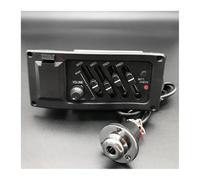 MJHYUGR 10Pcs EQ 4 Band Acoustic Guitar Pickup Equalizer Acoustic Guitar Preamp Amplifier Piezo Pickup 6.5MM Output Professional acoustic guitar pickups(With cover)