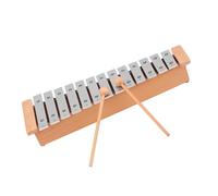 MJHYUGR 13-Note Glockenspiel Portable Aluminum Xylophone Percussion Instrument Musical Instrument With Wooden Sticks Metal