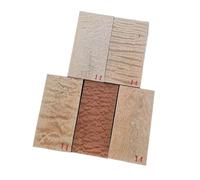 MJHYUGR 5pcs Pattern Shabili Water Wave Pattern Guitar Headstock Veneer Head Plate Making Material Guitar DIY MaterialWooden(14)