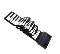 MJHYUGR Beginners Electronic Keyboard Folding Piano 88 Key Portable Piano Smart Follow-Play Electronic Piano Hand Roll Electronic Piano(Black)
